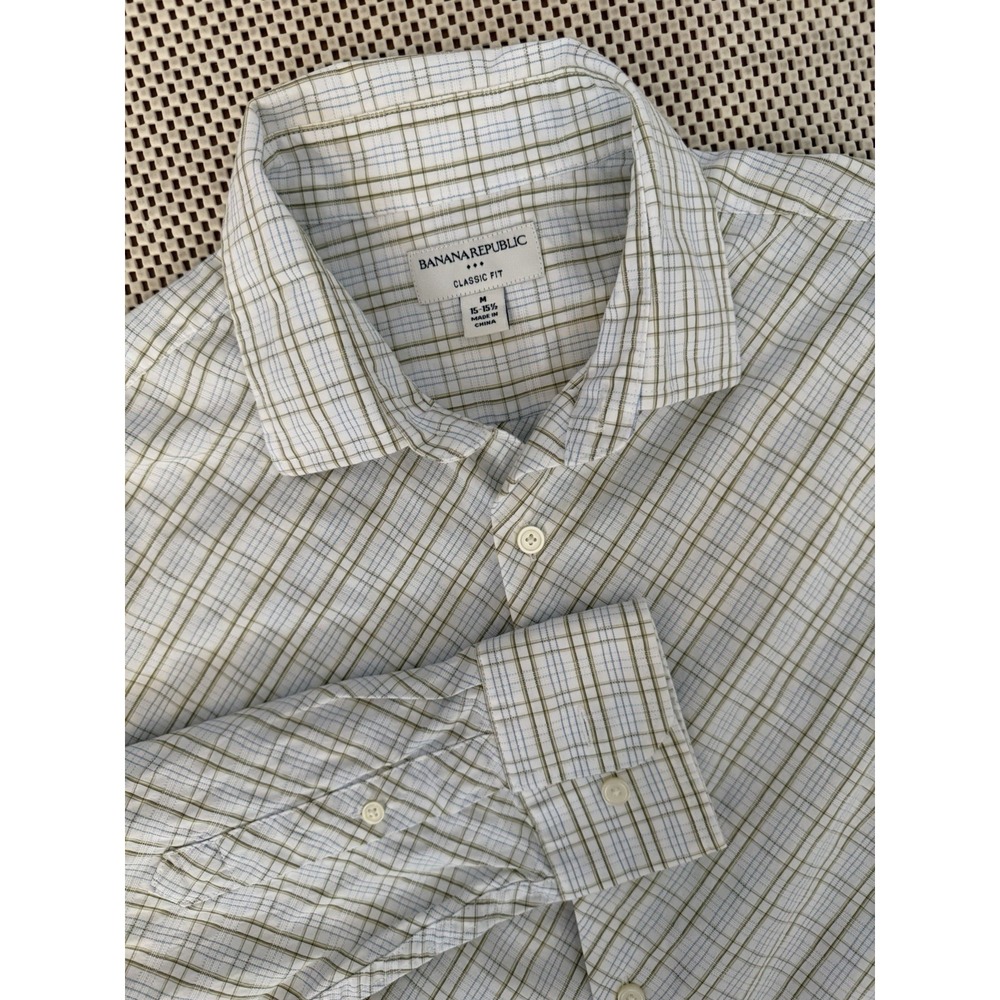 Banana Republic Mens Classic Fit Long Sleeve Button‎ Down Size Medium 15-15.5
